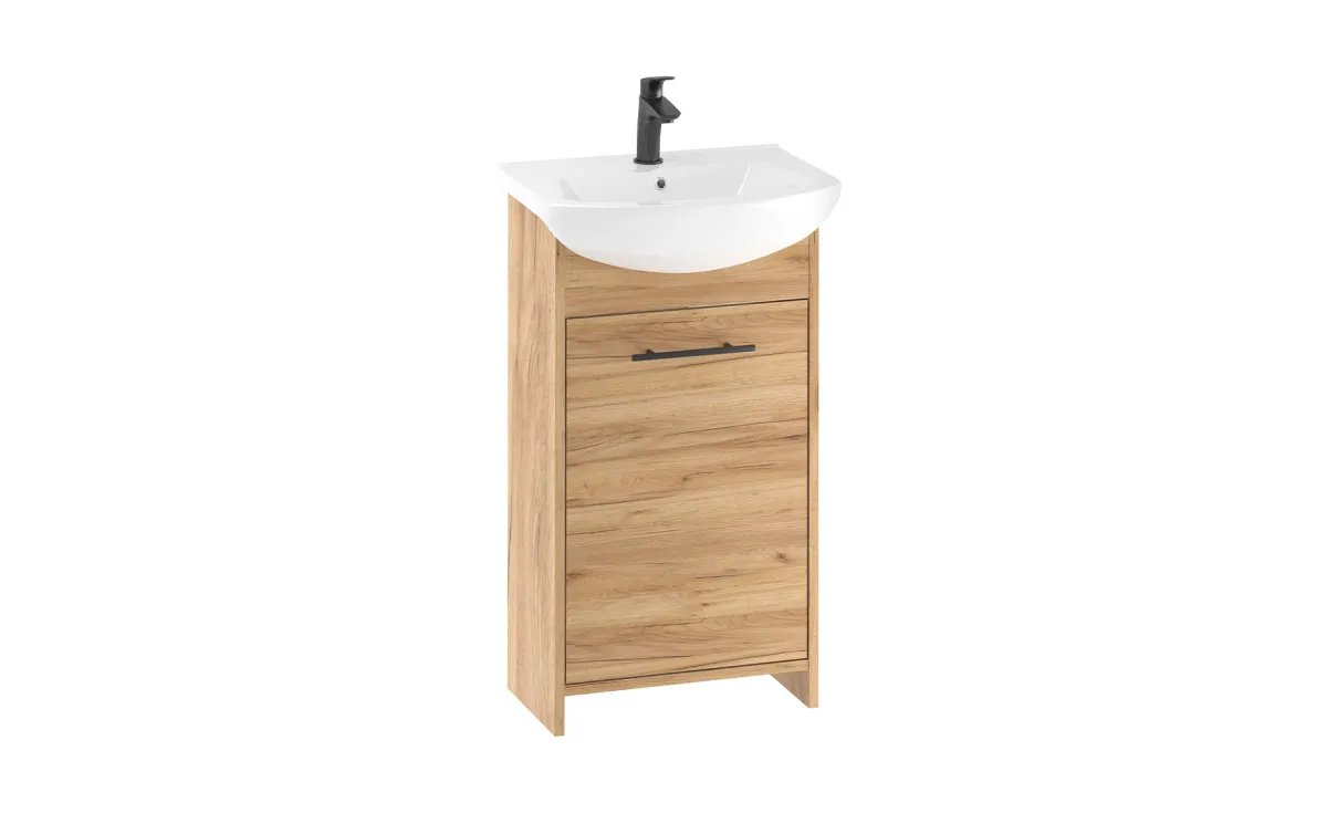 Frigo kupaonska baza s umivaonikom 45x43x85 zlatni hrast