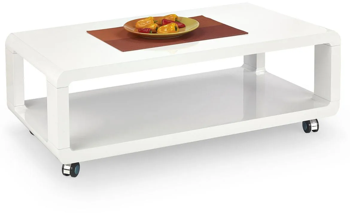 Futura klub sto 1 polica 105x58x38 cm beli
