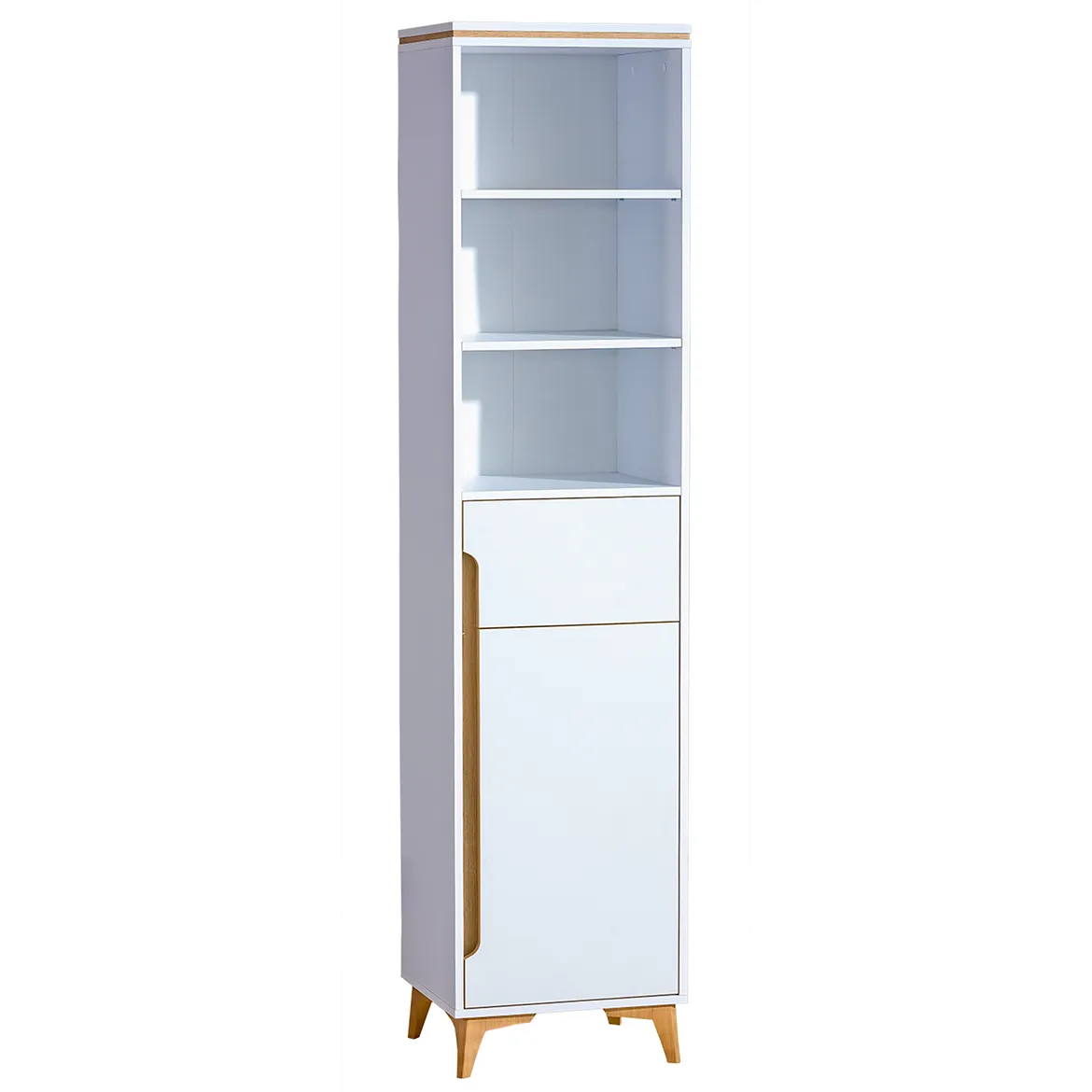 Gappa polica 1 vrata+1 fioka+3 otvora 46,8x40x199,6 bela/natur