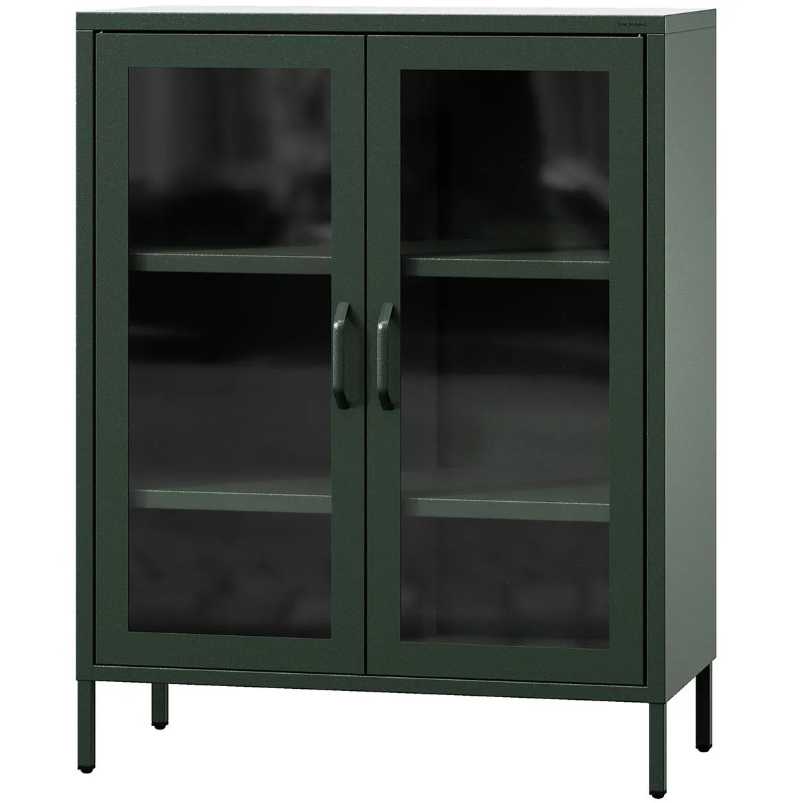 Gina Moderna metalna vitrina zelena 80x40x101,5