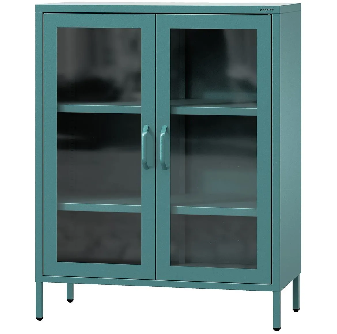 Gina Moderna metalna vitrina zelena 80x40x101,5
