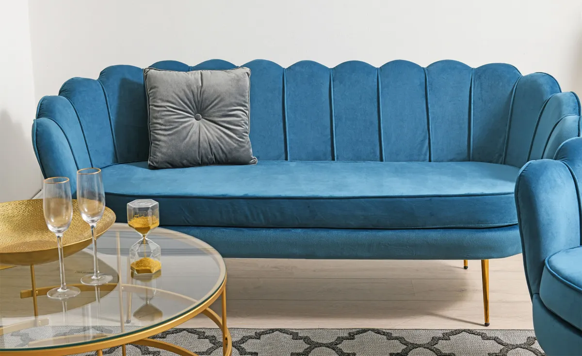 Gisele trosed plavi 180x77x76 cm