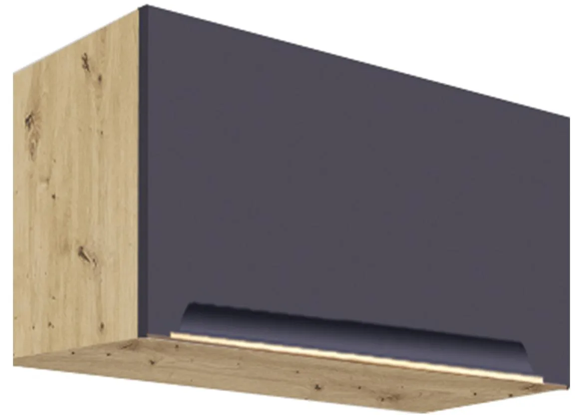 Glamour 36g kuhinjski element 60x32x36 natur (artisan hrast)/plavi