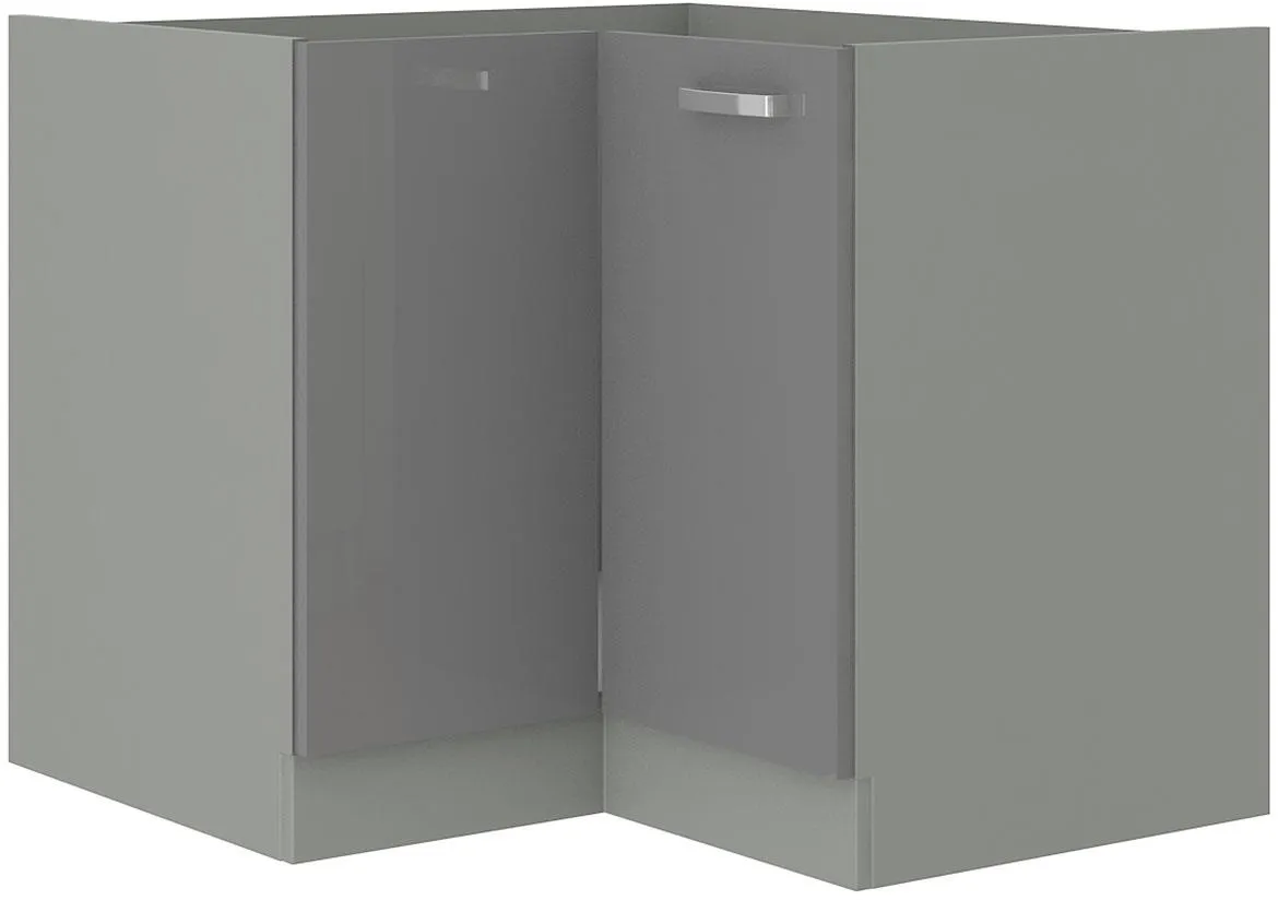 Grey 90X90nd 2f bb baza ugaona 2vrata 90(84)x90(84)x87 siva