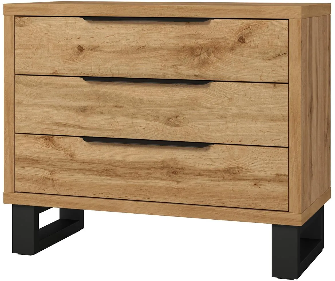 Halle S 27  3s komoda 3fioke 99x45x89 wotan hrast