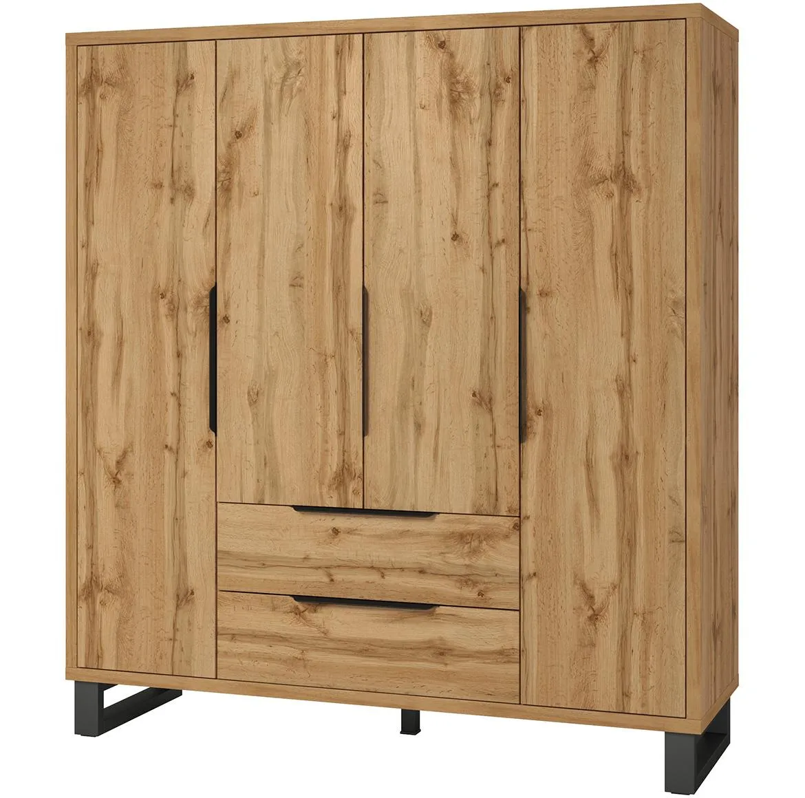 Halle S20 4d2s ormar 4vrata 2fioke 191x60x210 wotan hrast