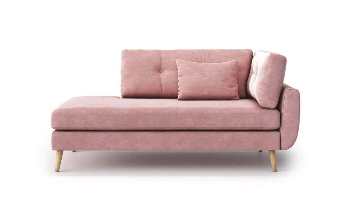 Harris damski ležaj 178x90x86 cm roze desni
