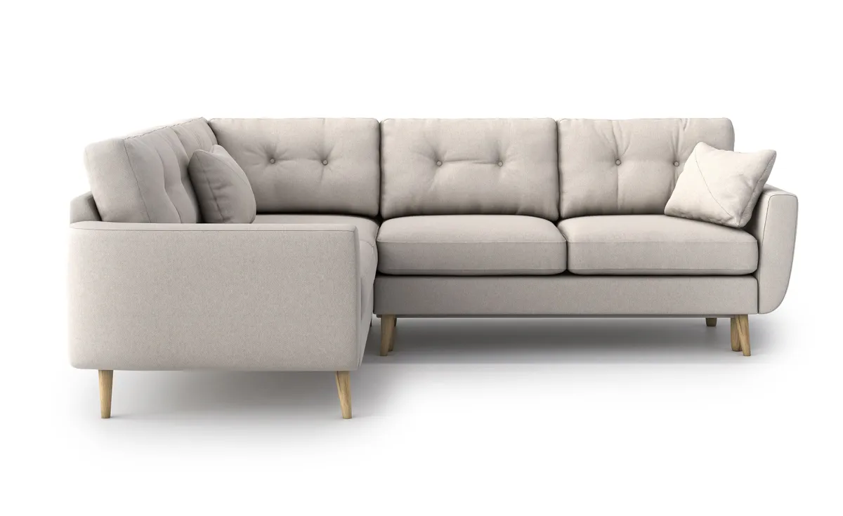 Harris ugaona garnitura sa ležajem 250x210x86 cm bež leva