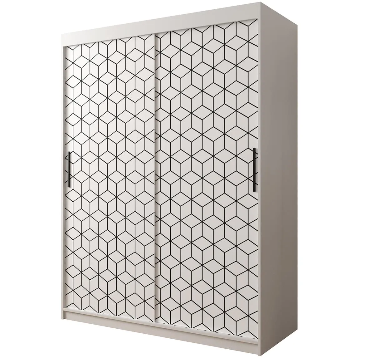Hexagon ormar 2 vrata 150x62x200 cm beli