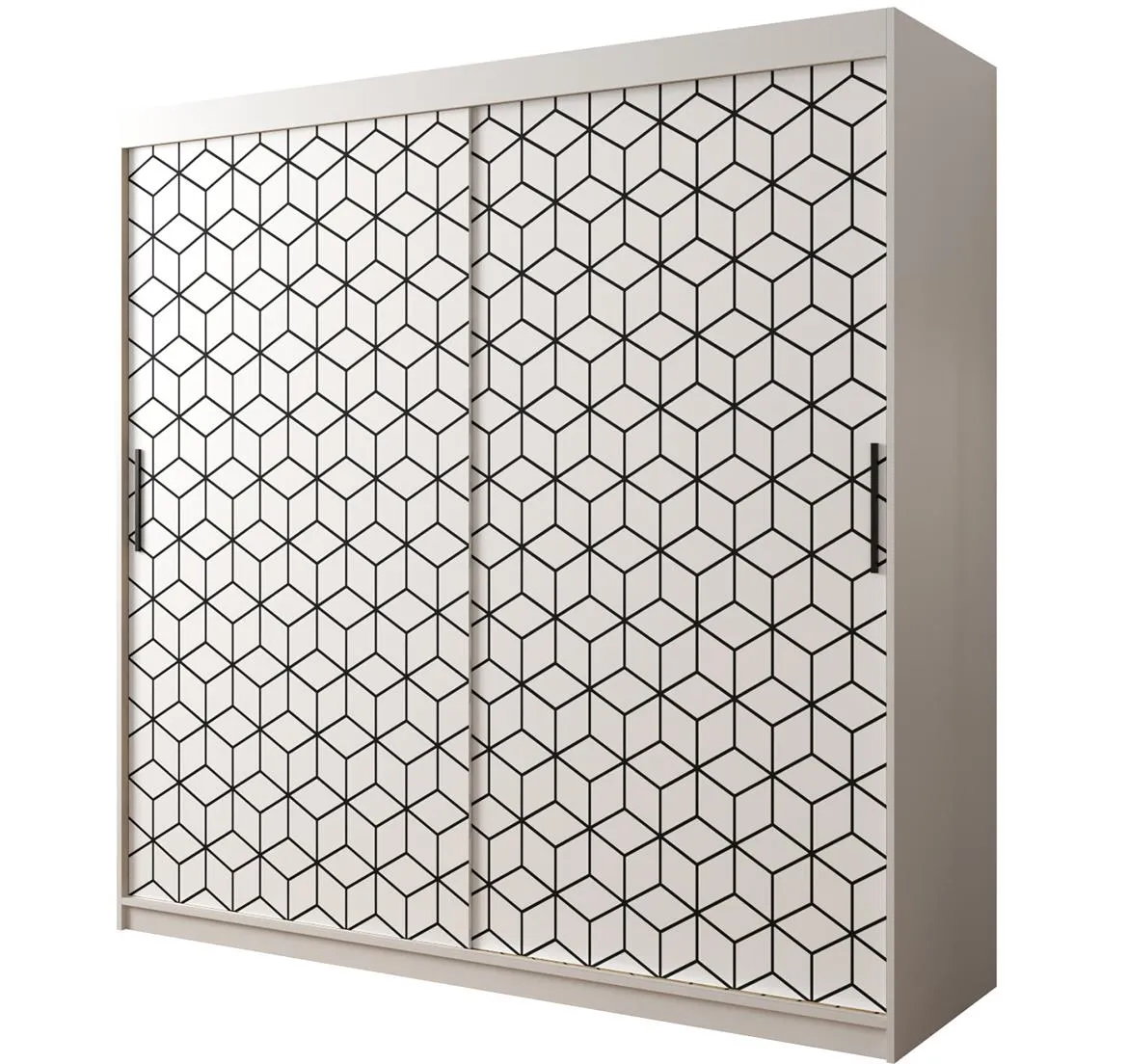 Hexagon ormar 2 vrata 200x62x200 cm beli