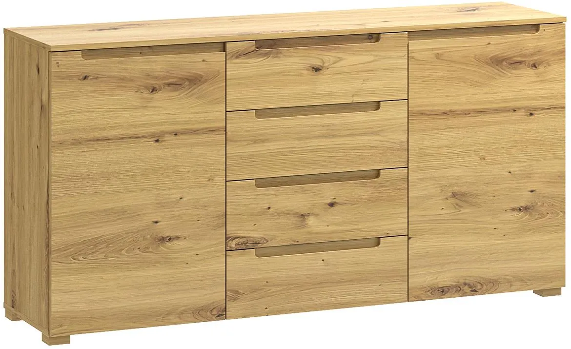 Hill 01 komoda 2 vrata 4 ladice 155,4x40x80 cm artisan