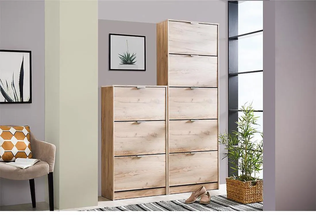Hugo cipelarnik  67x28x119 cm sivi hrast