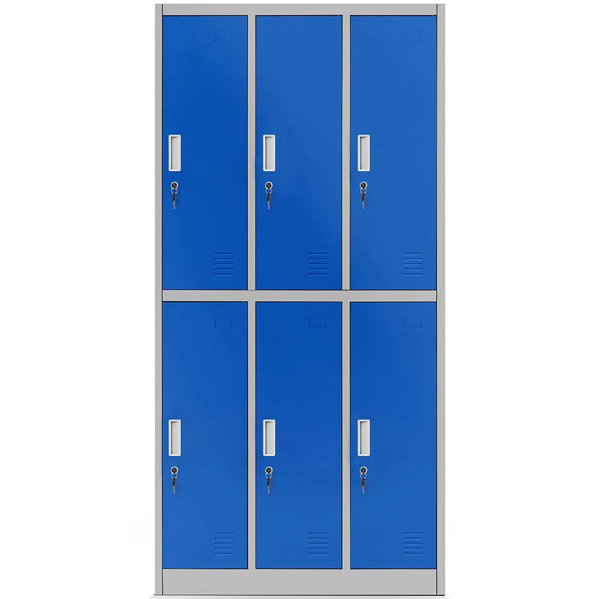Igor metalni garderober sivo/plavi 90x45x185