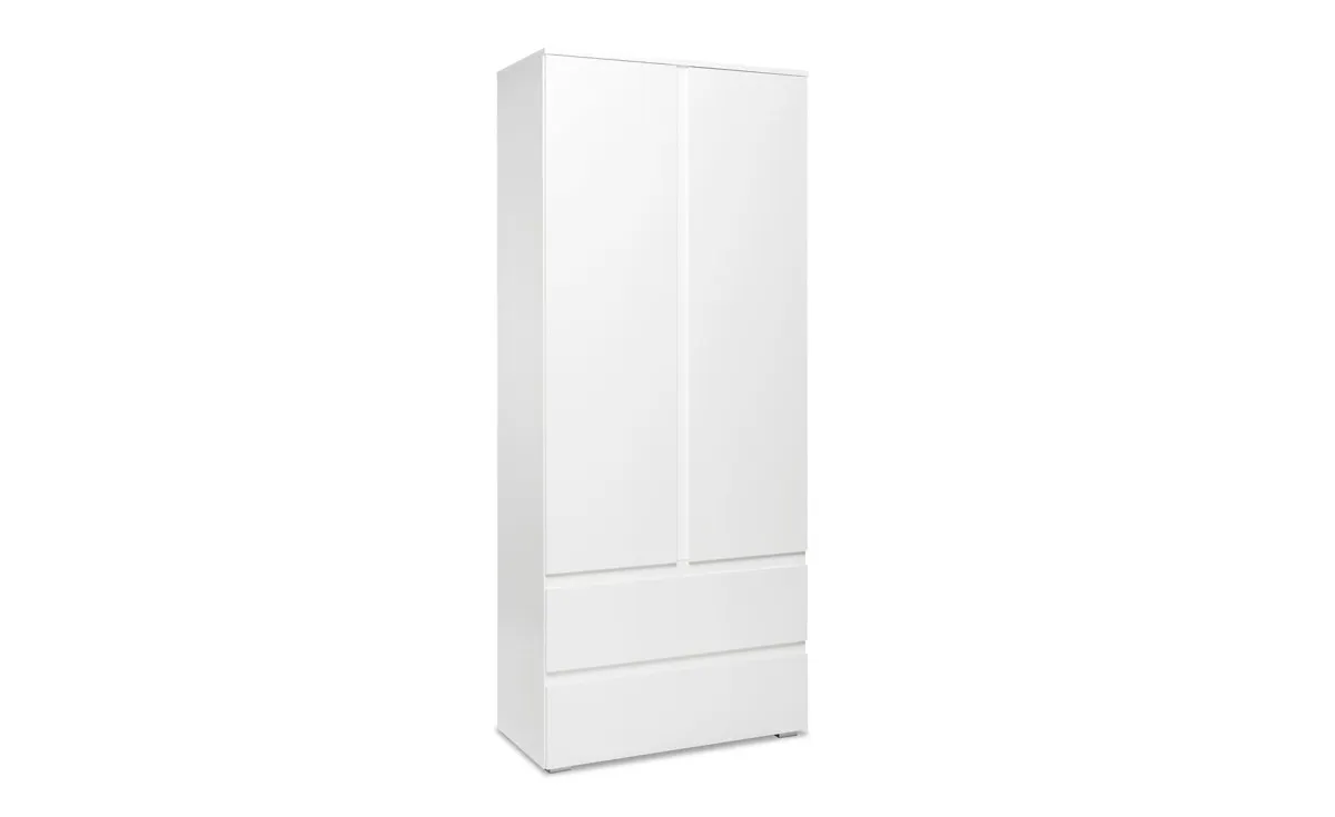 Image cipelarnik 2 vrata+2 fioke 80x40x191cm beli