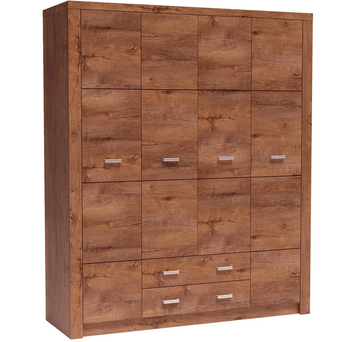 Indianapolis ormar 4 vrata+2 fioke 178x58x214 tamni hrast