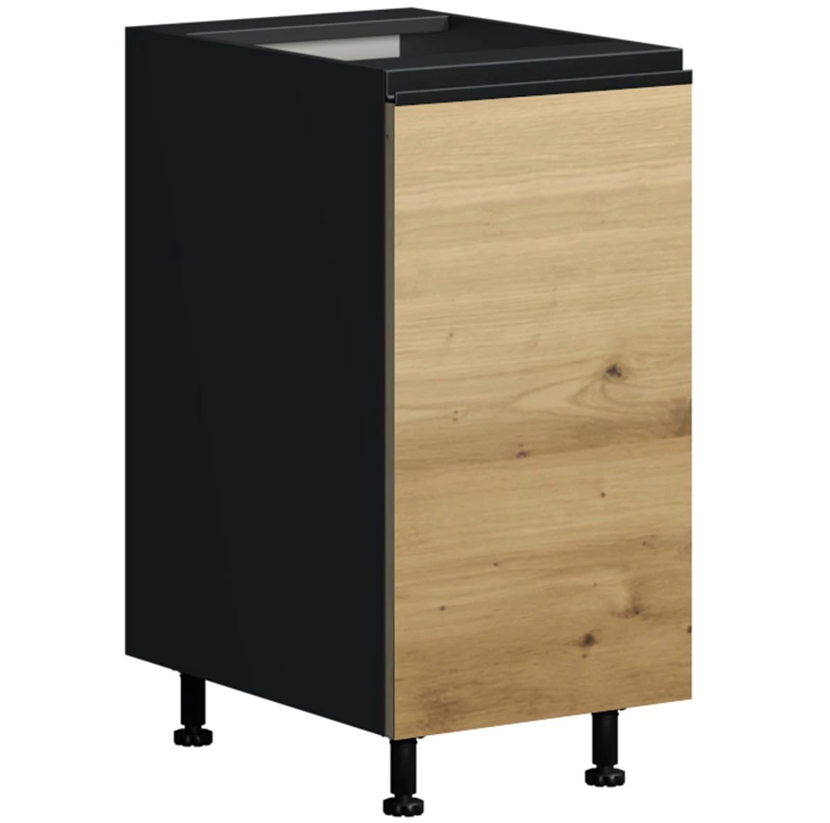 Industry D40 kuhinjska baza 1vrata 40x54,5(60)x82 crni/artisan