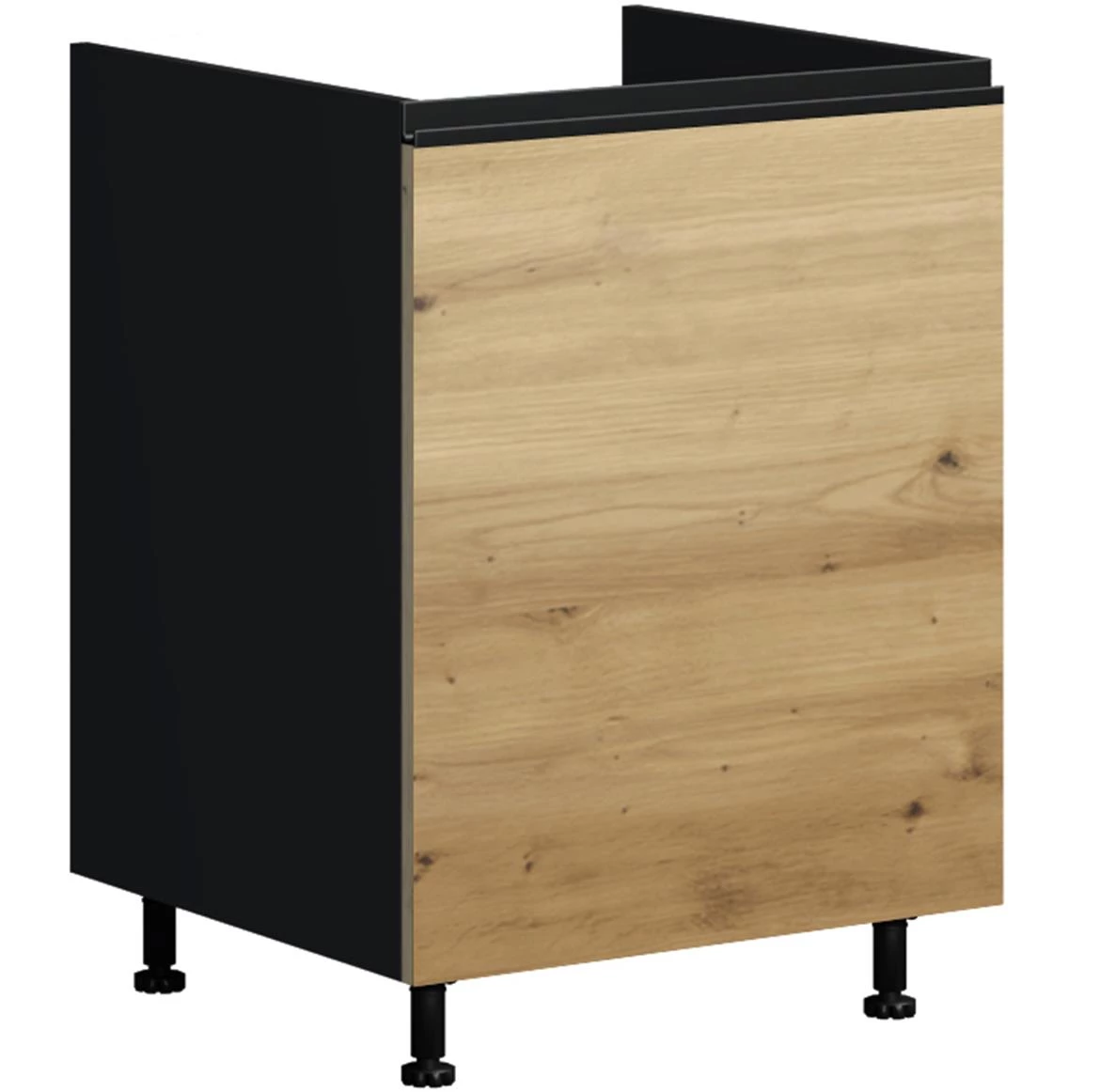 Industry D60ZLkuhinjska baza za sudoperu 60x54,5(60)x82 crni/artisan