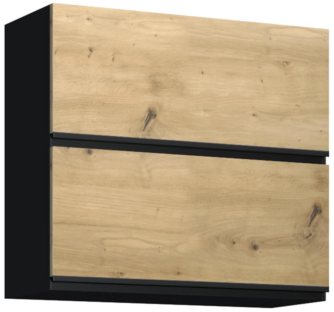 Industry G80U viseci element 2otklopna vrata 80x32x72 crni/artisan