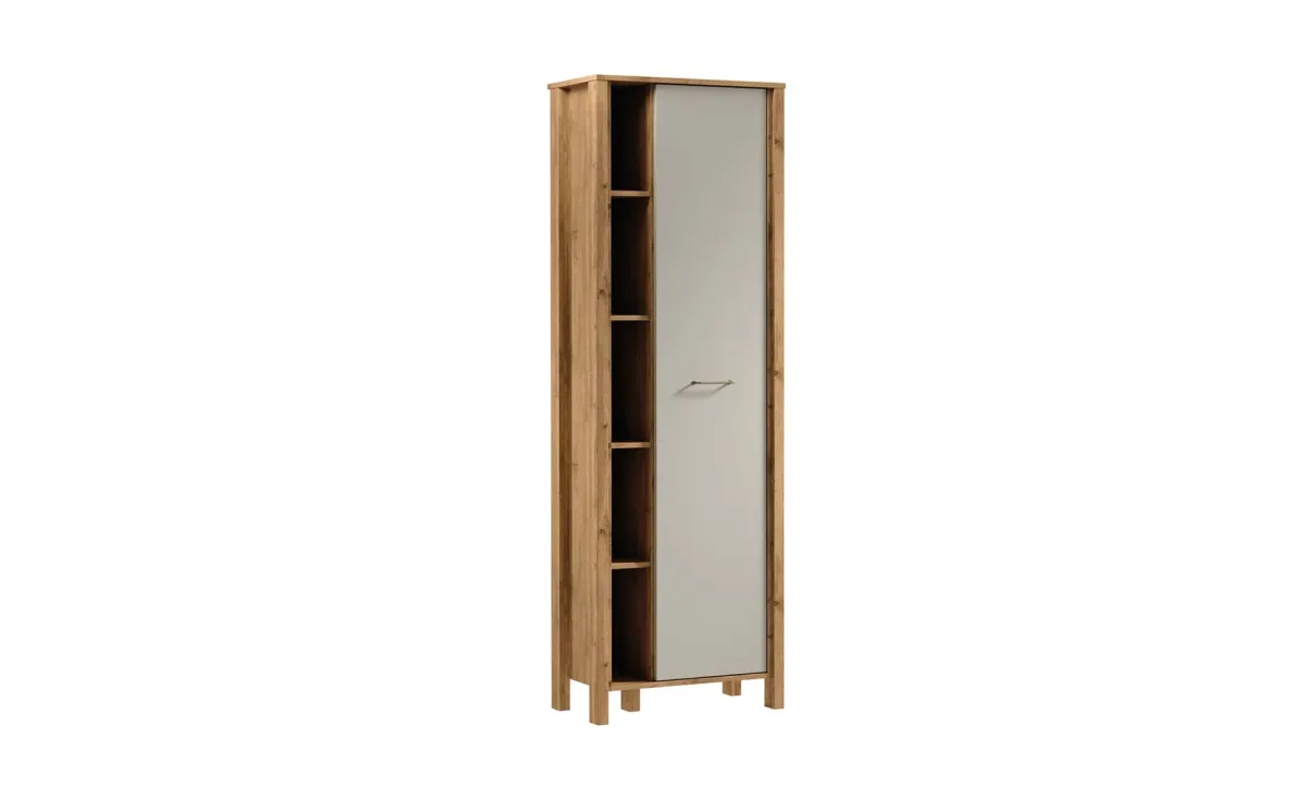 Indygo ormar/polica 66x37x199,5 cm wotan hrast/bež