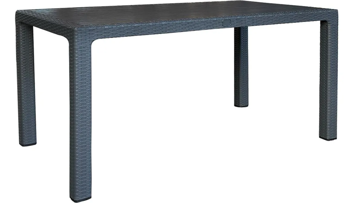 Infinitty plasticni sto 147x87x74 cm sivi