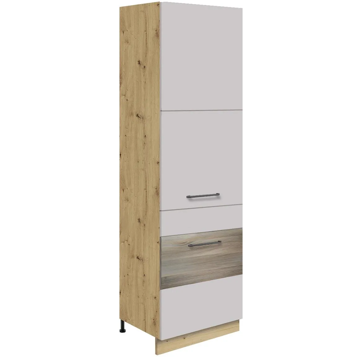 Infinity 21D kuhinjski element 2 vrata 60x58x211 cm latte/hrast