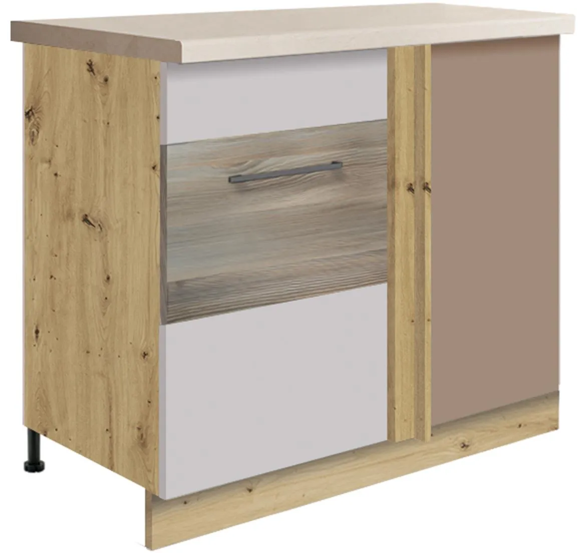 Infinity 24D L kuhinjski element 1 vrata 110x60x82 cm latte/hrast
