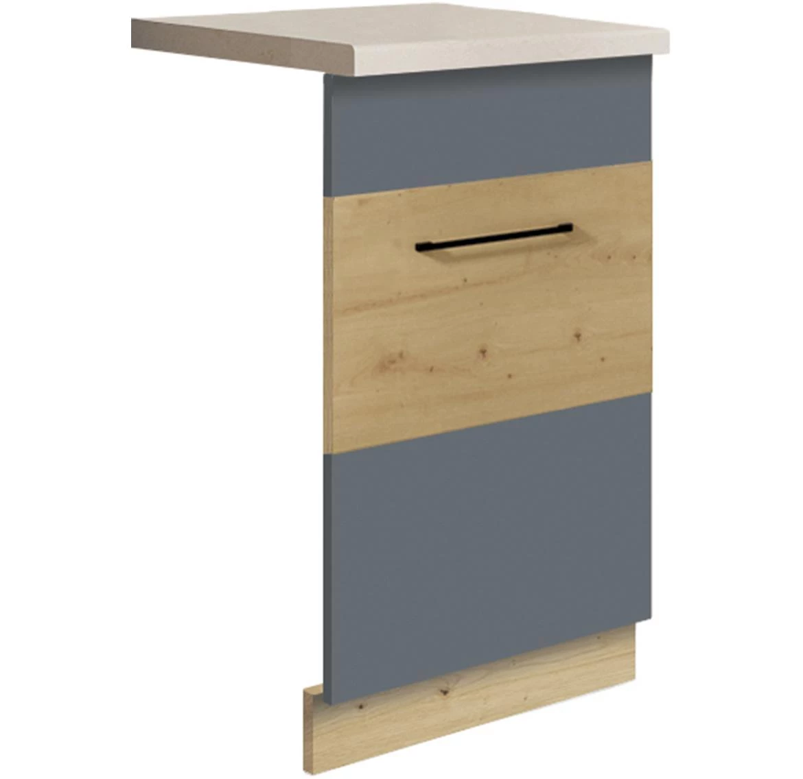 Infinity ZM45 fronta 45xx1,6x82 cm siva/hrast