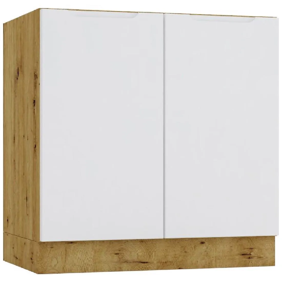 Isabel D80ZL kuhinjski ormaric, 80x44,6x82 sivi/hrast