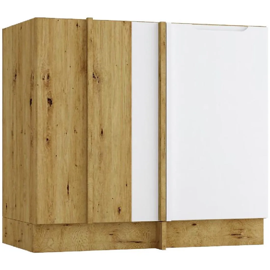 Isabel DNP kuhinjski ormaric D/L, 90x44,6x82 svjetlo siva/hrast