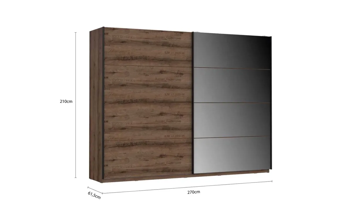 Jacky ormar 270x61,5x210 cm