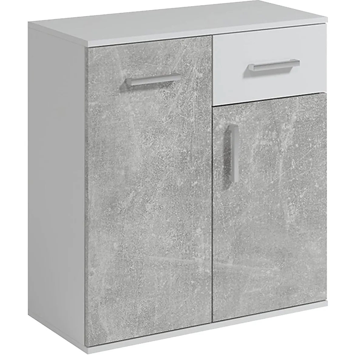 Jacob I komoda 2 vrata + 1 fioka 75x33x85 beton/bela
