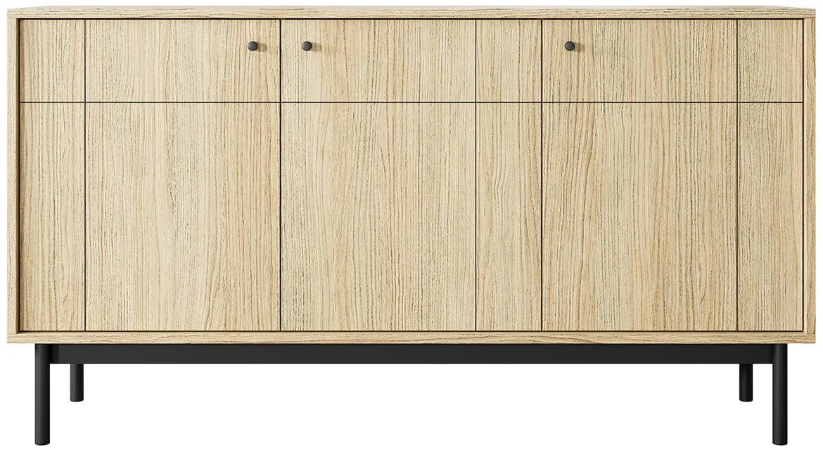 Japandi K154 komoda 153,5x39x83,5 hrast linea