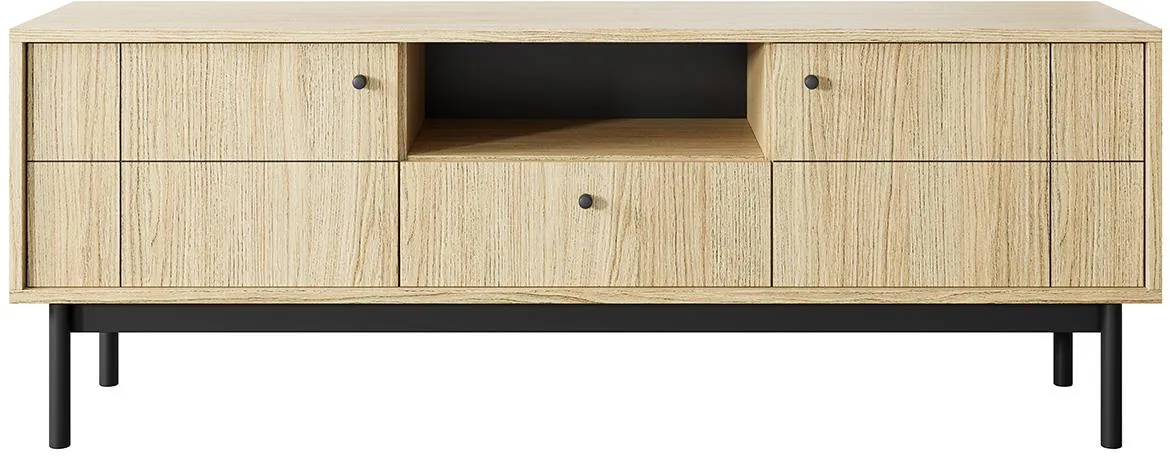Japandi RTV154 tv komoda 153,4x39x56,5 hrast linea