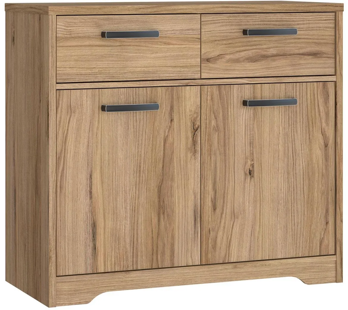 Jodaki JDKK221-D89 komoda 2 vrata+2 fioke 94,5x42x85,2 cm hrast