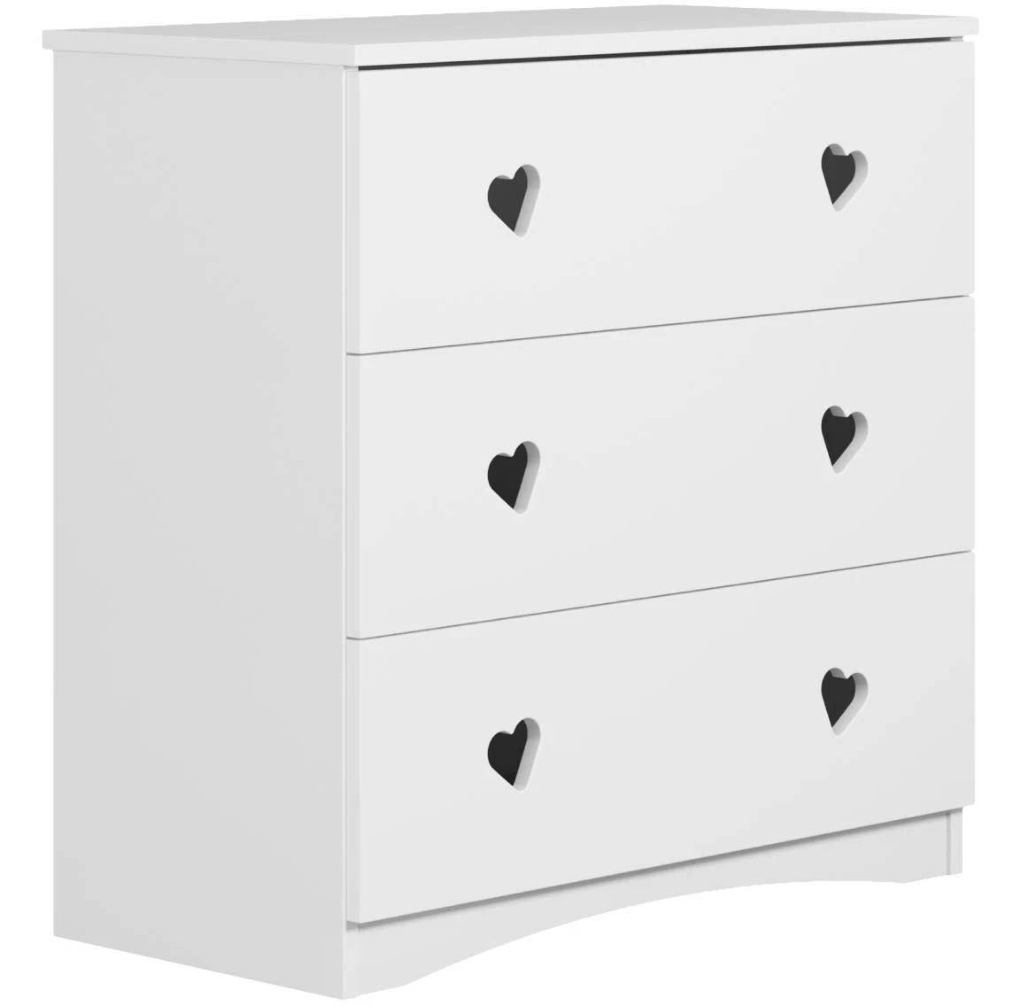 Julia komoda 3 fioke 80x41x80,5 cm bela