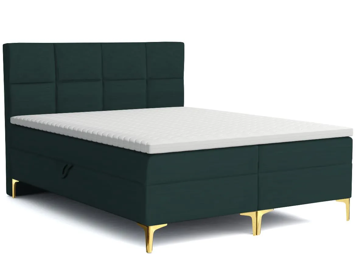 Jupiter mil 12462 boxspring krevet 140x200 cm zelena