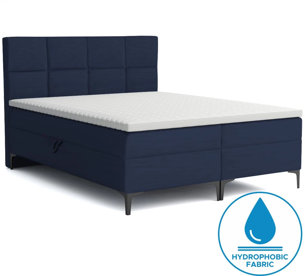 Jupiter monolith 79 boxspring krevet 140x200 cm plava