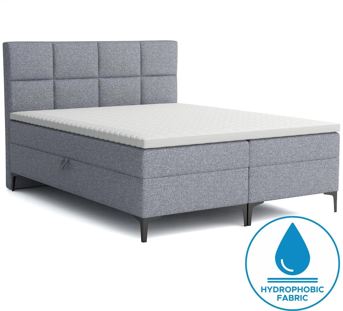 Jupiter solid 89 boxspring krevet 140x200 cm siva