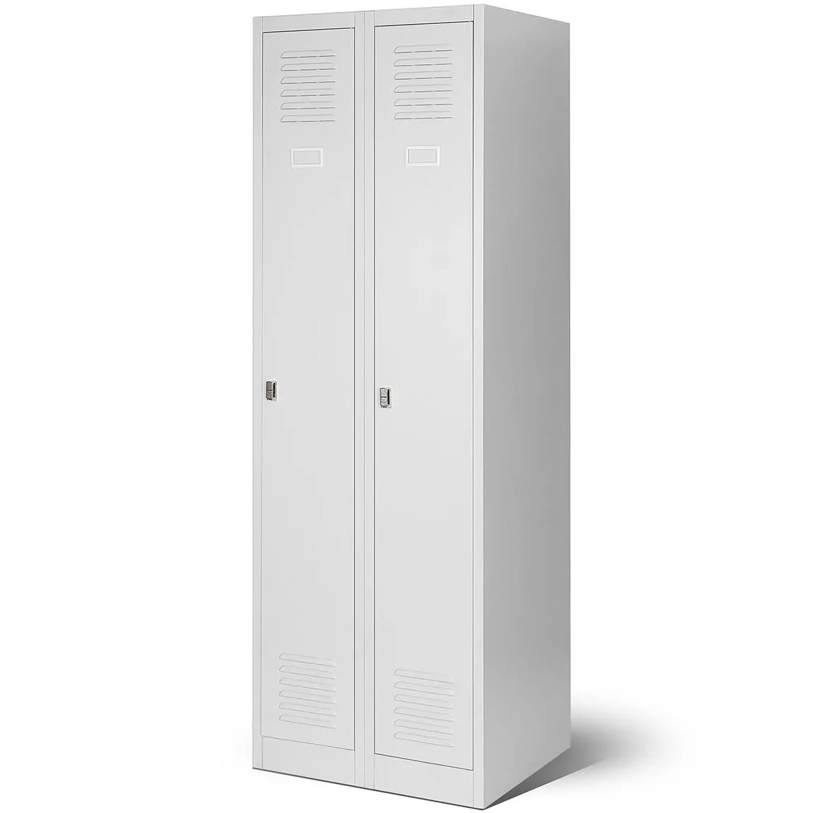 Kacper 2 plakar, metal, siva 60X50X180