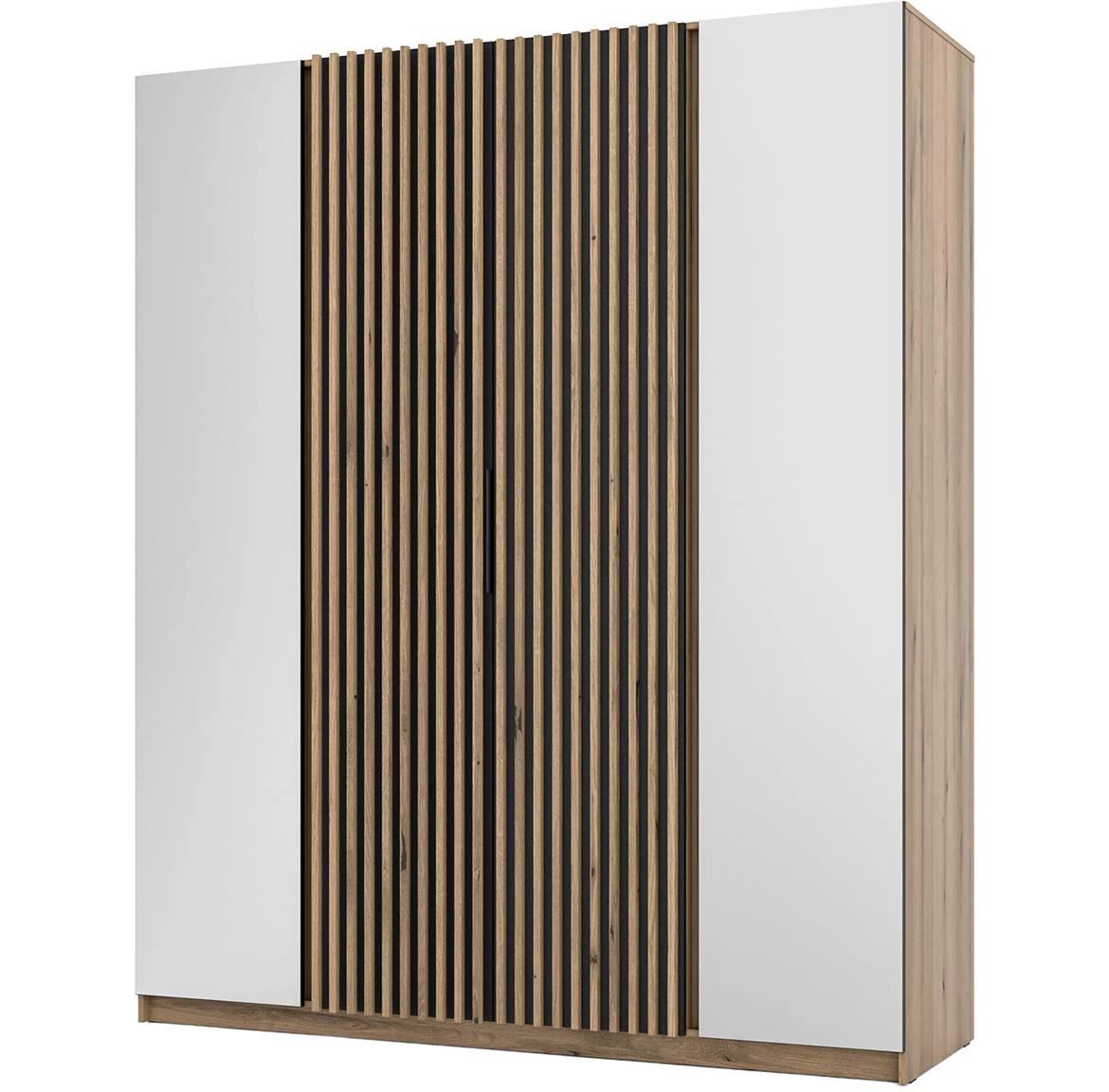 Kaja EV/BL-EV 2LAM ormar 4 vrata/ogledalo 200x62x239 cm hrast