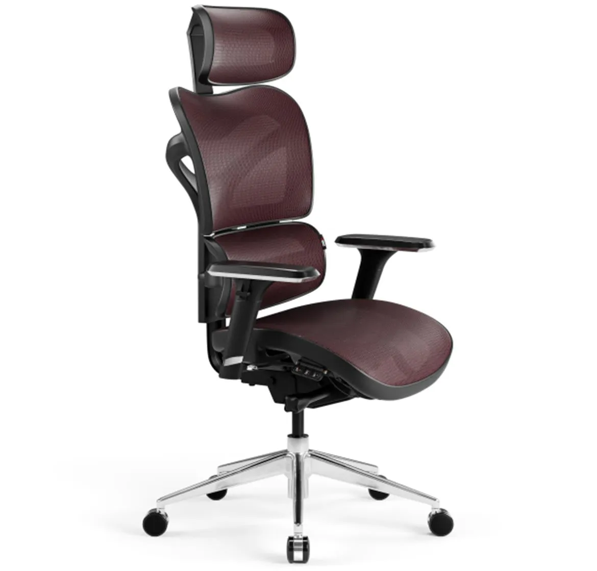 Kancelari?ska stolica Diablo V-Commander crna/bordo  68x79x137