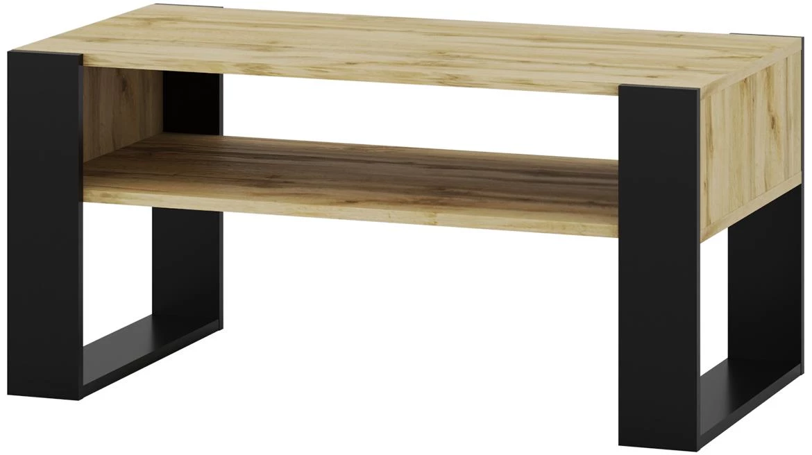 Karo stocic za kafu 53x92x45 cm boja hrasta / crna