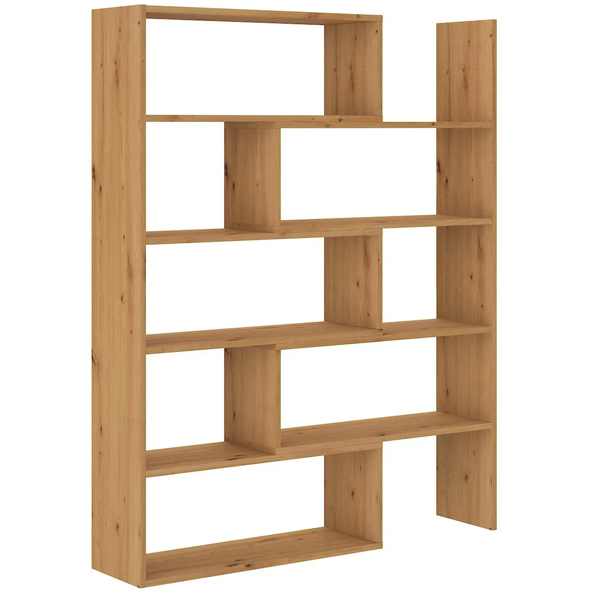 Karol 01 polica 125x24x138 cm artisan hrast