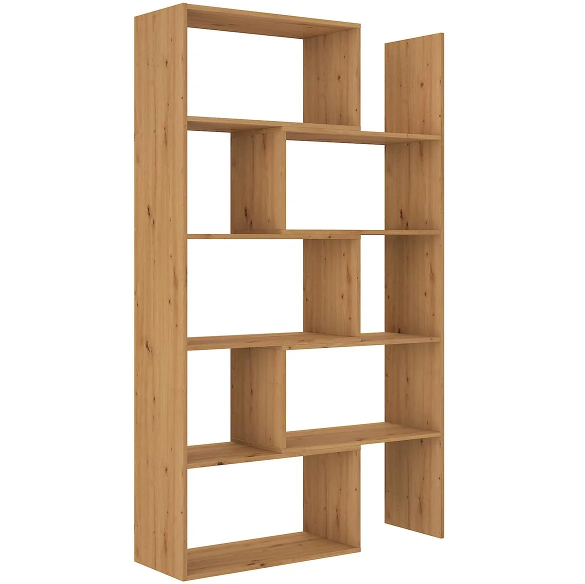 Karol 02 polica 125x33x188 cm artisan hrast