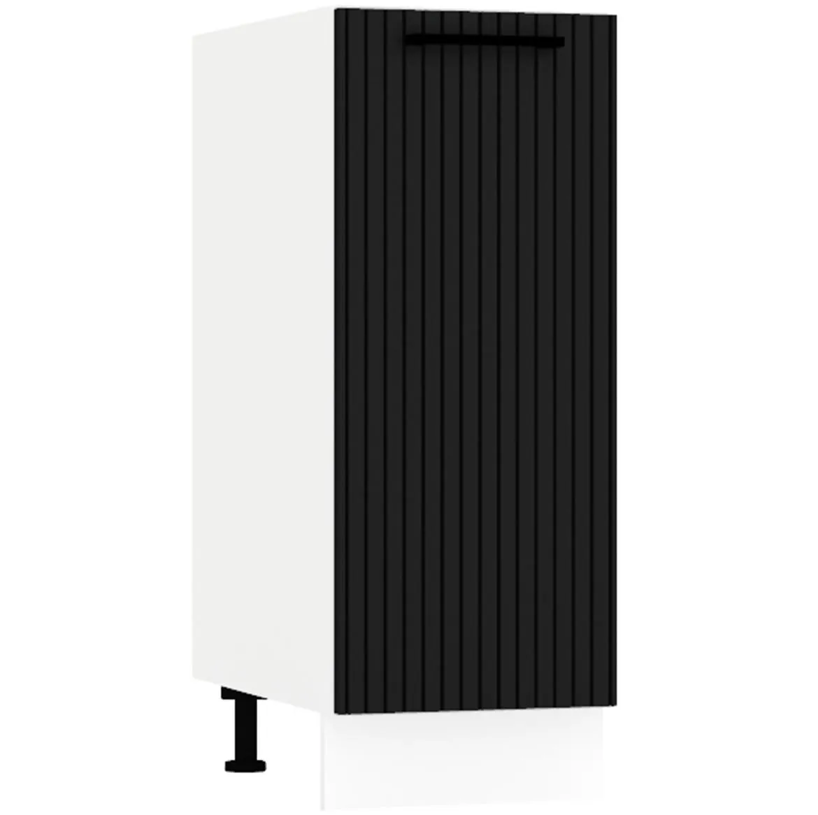 Kate d30 pl kuhinjski element 1 vrata 30x52,4x82 cm belo/crni