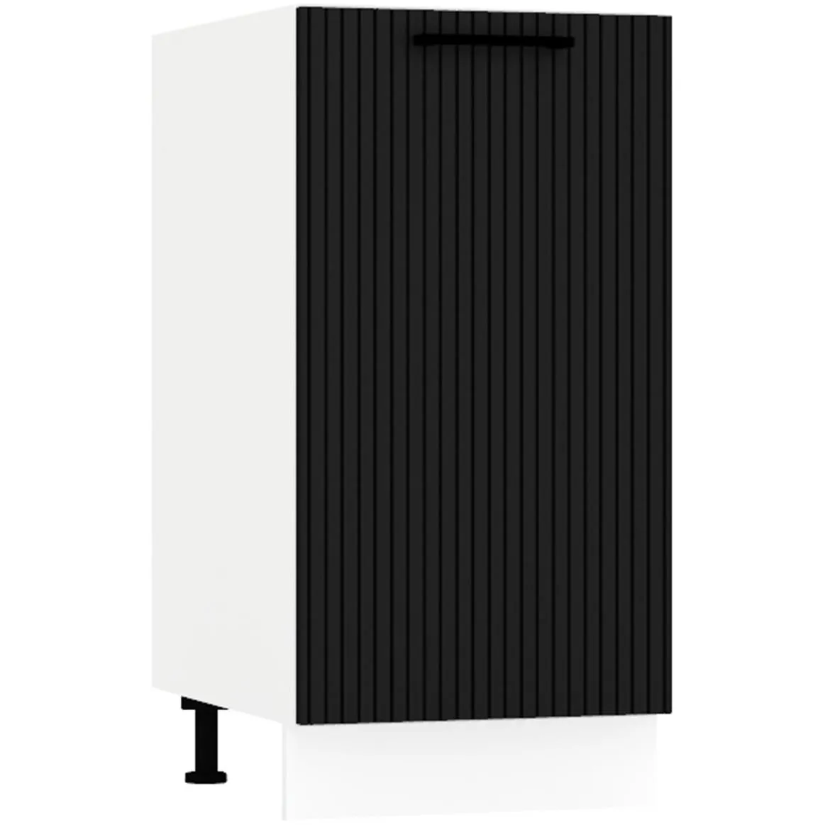 Kate d40 pl kuhinjski element 1 vrata 40x52,4x82 cm belo/crni