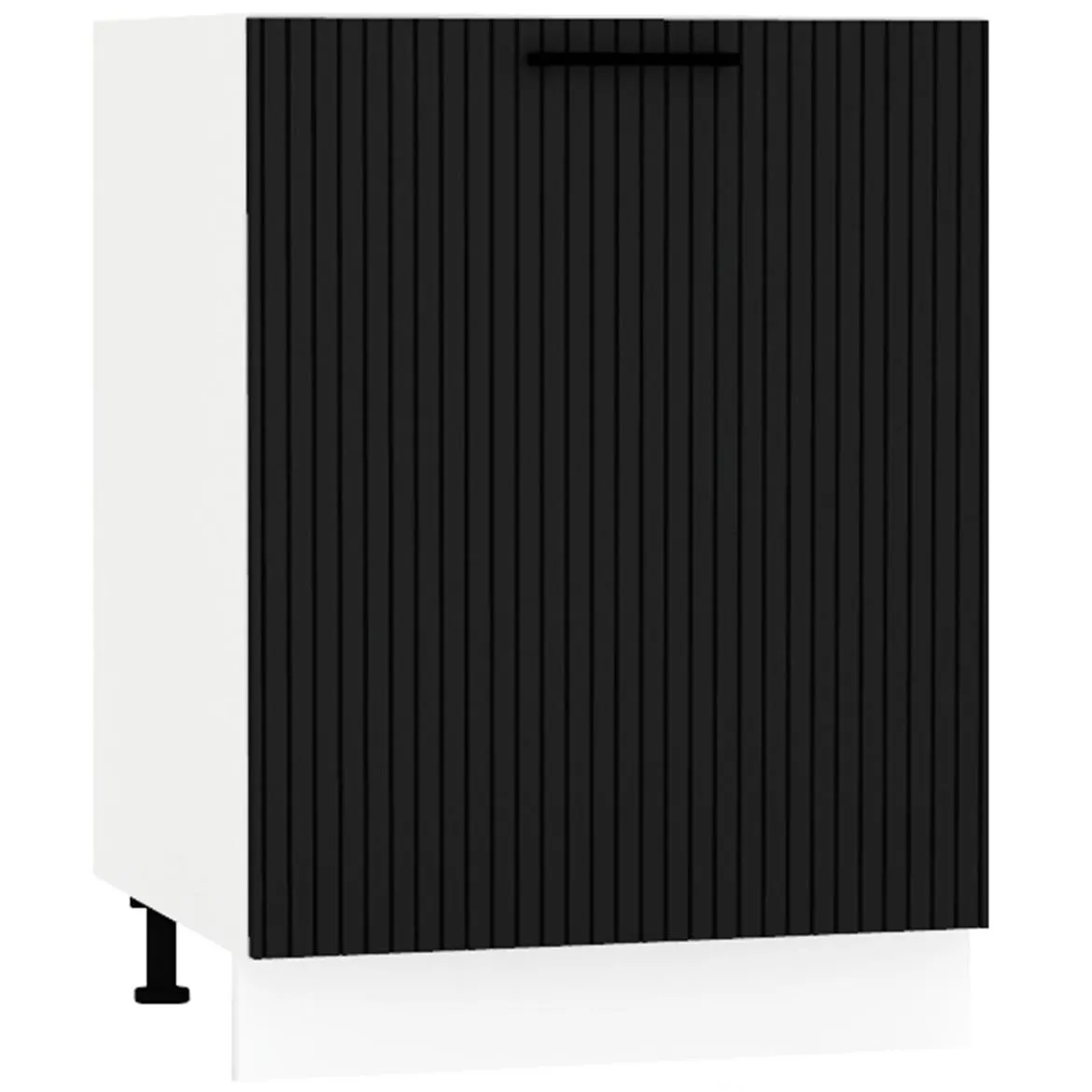 Kate d60pc pl kuhinjski element 1 vrata 60x52,4x82 cm belo/crni