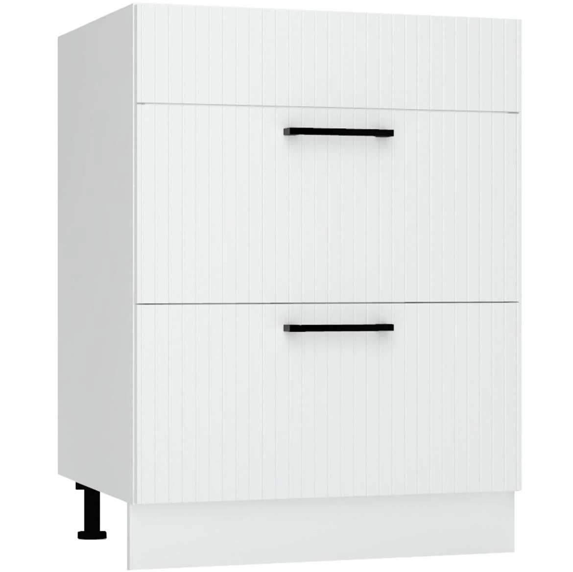 Kate d60pc s/2 zasl kuhinjski element 3 fioke 60x52,4x82 cm beli