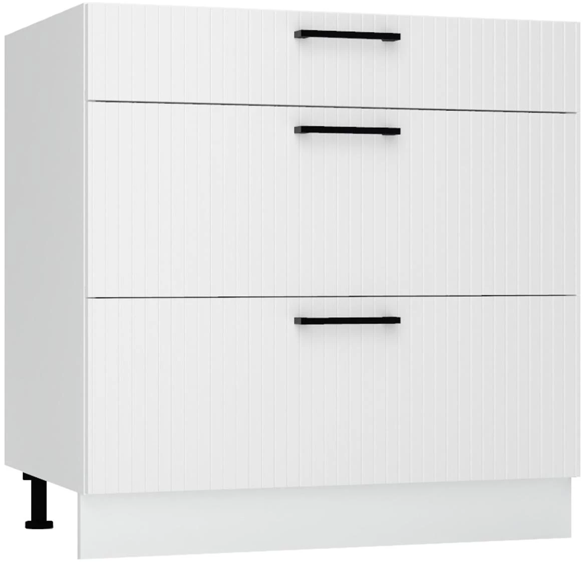 Kate d80s/3 kuhinjski element 3 fioke 80x52,4x82 cm beli