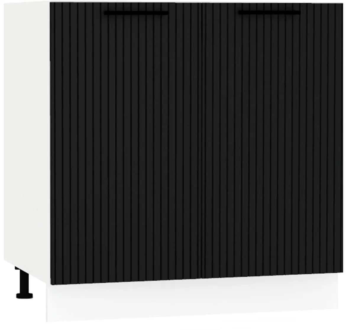 Kate d80zl kuhinjski element 2 vrata 80x52,4x82 cm belo/crni